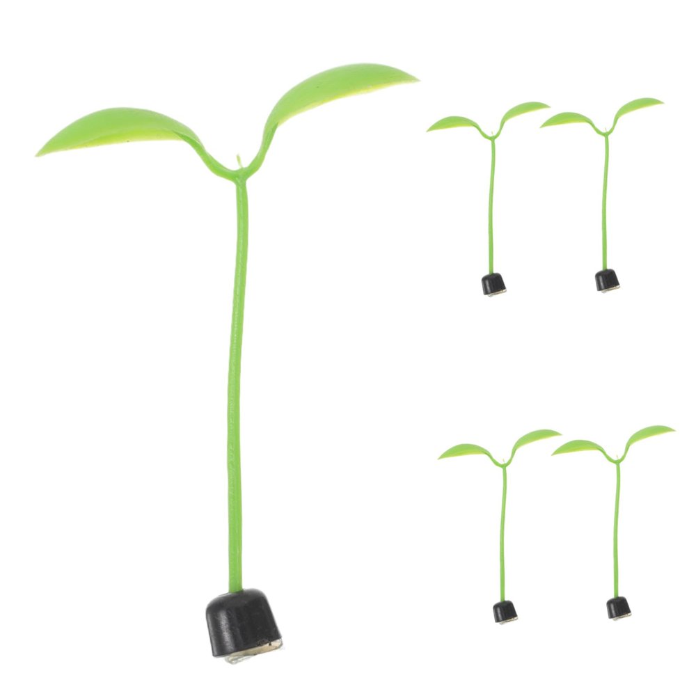 KOMBIUDA 5pcs Unique Car Stickers Bean Sprout Roof Decal for Electric Scooter Dashboard Decor Easy to Apply Stylish Vehicle Enhancement