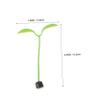 KOMBIUDA 5pcs Unique Car Stickers Bean Sprout Roof Decal for Electric Scooter Dashboard Decor Easy to Apply Stylish Vehicle Enhancement view 2