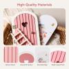 Christmas Mamimami Home Pink Wooden Magical Fairy Doors, 13cm 5.12 inch Elf Mouse Miniature Tiny Door Desk Fairy with Ladder, Tooth Fairy Door Handmade Decorations Gifts view 4