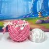 3D Printed Baby Dragon with Egg, 6" White and Pink Orchid Baby Dragon, Articulated Fidget ADHD Autism Toy BD007WP-ORC-PWE view 3