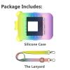 JCHPINE Silicone Cover Case for Bitzee Interactive Digital Pet and Case, Protective Skin Sleeve for Bitzee Virtual Electronic Pets Accessories (for Original 15 Animals) (Rainbow) view 3