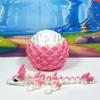 3D Printed Baby Dragon with Egg, 6" White and Pink Easter Baby Dragon, Articulated Fidget ADHD Autism Toy BD007WP-EAS-PWE view 1