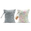 2Pcs Plant Wet Bags 12x10 Inch, Leaves Waterproof Travel Laundry Bags, Washable Reusable Wet Dry Bag for Swimsuit Pool Beach Diapers Dirty Yoga Gym Clothes, Plant Gifts for Women Friend Travelers view 1