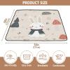 Kigai Cute Rabbit Baby Play Mat for Floor 50'' x 50'' Soft & Anti- Slip Crawling Mat Playpen Mat Waterproof Foldable Playmat for Infants, Babies, Toddlers view 3