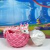 3D Printed Baby Dragon with Egg, 6" White and Pink Easter, Gemstone, Rose, Sushi, Woodland Baby Dragon, Fidget ADHD Autism Toy BD007WP-PWE (Cherry Blossom Dragon) view 2
