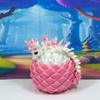 3D Printed Baby Dragon with Egg, 6" White and Pink Easter, Gemstone, Rose, Sushi, Woodland Baby Dragon, Fidget ADHD Autism Toy BD007WP-PWE (Cherry Blossom Dragon) view 3