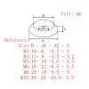 304 Stainless Steel Head Countersunk Screw Gasket Washer Joint Ring Backup Ring for RC-Car Accessories(M4(20PCS)) view 2