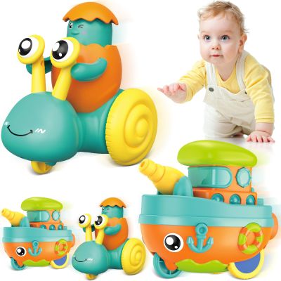 Toddler Toys for 1 Year Old Boy, Press to Go Car Toys for Toddlers 1-3, Learning Baby toy 6-9-12-18 Months Infant Push Go Play Vehicle Set, Baby Girls Boys Christmas First Birthday Gifts for Ages 1-2