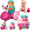 Toddler Girl Toys 1-2,Press to Go Car Toys for 1 Year Old Girls,Push Go Toy Car for Toddlers 1-3,Learning Baby toy 6-9-12-18 Months Infant Play Vehicle Set,Baby Christmas First Birthday Gifts Ages 1-2 view 1