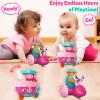 Toddler Girl Toys 1-2,Press to Go Car Toys for 1 Year Old Girls,Push Go Toy Car for Toddlers 1-3,Learning Baby toy 6-9-12-18 Months Infant Play Vehicle Set,Baby Christmas First Birthday Gifts Ages 1-2 view 4
