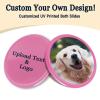 200-1000 Custom Poker Chips, 15 Colors Custom Plastic Tokens Personalized Logo/Text/Photo, Double Sided Print on a Chip, with Storage Box, Good for Drink Token, Bar, Business Card (Pink) view 2