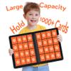 1000+ Pockets Trading Card Binder, Premium 16 Pocket Card Binder, Ringless Side Loading Collection Album Holder Folders for MTG, TCG, Game Cards & Sports Cards (Orange) view 2