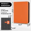1000+ Pockets Trading Card Binder, Premium 16 Pocket Card Binder, Ringless Side Loading Collection Album Holder Folders for MTG, TCG, Game Cards & Sports Cards (Orange) view 3