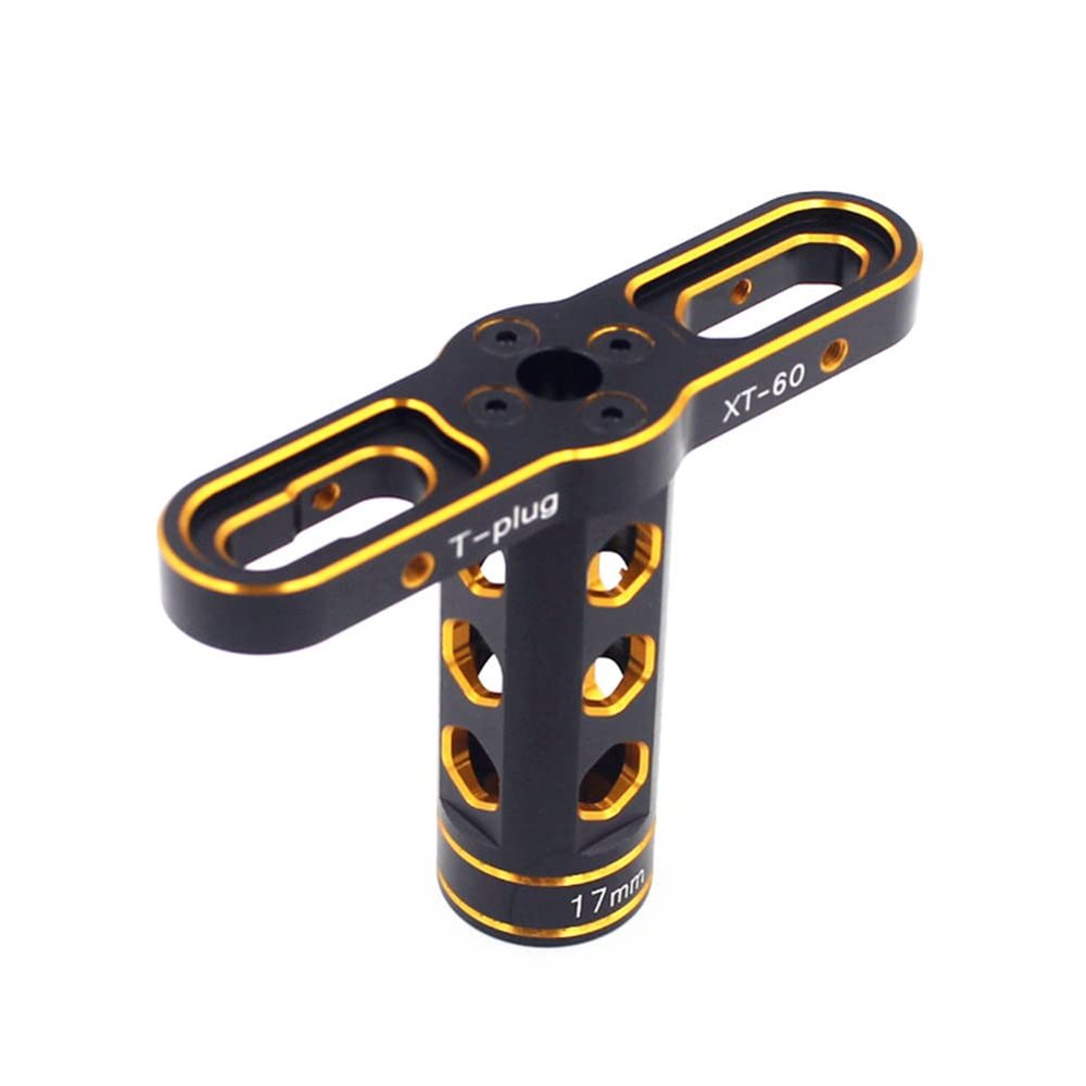 17mm 3 Colors Wheel Hex Nut Sleeve Wrench Instal Uninstall Tool for 1/8 RC Car Gold