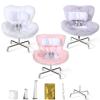 6 Pack Doll Chair Car Seat for Labubu, 15-17cm Dolls Accessories with Air Vent Clip & Desktop Stand, Cute Doll Car Seat for Toys Collection, Purple, Pink, White,Green,Yellow,Blue view 1