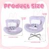 6 Pack Doll Chair Car Seat for Labubu, 15-17cm Dolls Accessories with Air Vent Clip & Desktop Stand, Cute Doll Car Seat for Toys Collection, Purple, Pink, White,Green,Yellow,Blue view 4
