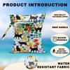 2Pcs Cat Wet Bags 12x10 Inch, Colorful Flowers Waterproof Travel Laundry Bags, Floral Reusable Wet Dry Bag for Swimsuit Pool Beach Diapers Dirty Yoga Gym Clothes, Cat Gifts for Women Friend Travelers view 3