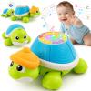 Baby Toys 6-12 Months, Musical Turtle Crawling Infant Toys for Tummy Time, Early Learning Educational Toys for 7 8 9 10 11 Month, Ideal Christmas Birthday Gifts for Boys & Girls Age 1 Years Old view 1