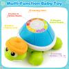 Baby Toys 6-12 Months, Musical Turtle Crawling Infant Toys for Tummy Time, Early Learning Educational Toys for 7 8 9 10 11 Month, Ideal Christmas Birthday Gifts for Boys & Girls Age 1 Years Old view 2