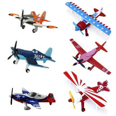 6 Pack Movie Planes Dusty Skipper Metal Diecast Airplane Toy Set (6 Pack Planes Set C)