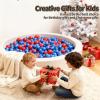 STARBOLO Ball Pit Balls- 100 200 500pcs Phthalate Free BPA Free Non-Toxic Crush Proof Play Balls Play Balls for Toddlers Kids Play Tent Pool Playhouse Playpen Party Decoration. view 2