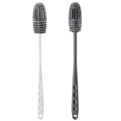 2pcs Bottle Silicone Brush Long Handle Bottle Cleaner Household Office Supply Convenient &Functional