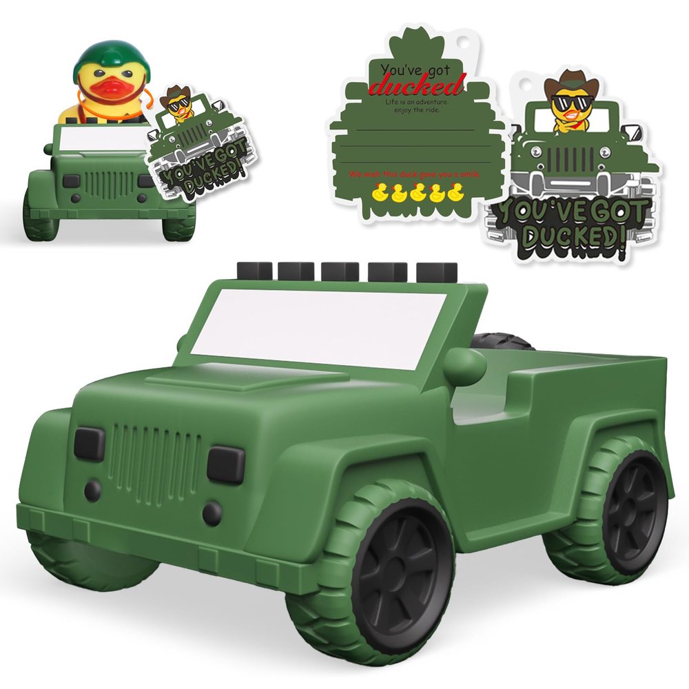 AOT Army Green Car Rubber Ducks Most 2 in Rubber Ducks,Car Dashboard Decorations Accessory Party Favor
