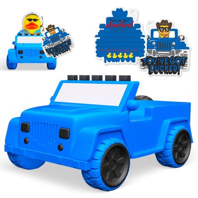 AOT Blue Car Rubber Ducks Most 2 in Rubber Ducks,Car Dashboard Decorations Accessory Party Favor