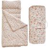 Toddler Nap Mat with Pillow and Blanket,Soft Slumber Bags for Girls,Kids Sleeping Bags with Roll Up Design,Pink Floral Nap Mats for Preschool,Daycare,Kindergarten,Fits Ages 3-6 Years-Pink view 1