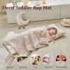 Toddler Nap Mat with Pillow and Blanket,Soft Slumber Bags for Girls,Kids Sleeping Bags with Roll Up Design,Pink Floral Nap Mats for Preschool,Daycare,Kindergarten,Fits Ages 3-6 Years-Pink view 4