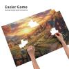 BEAROWL Sunset Farm Sheep1000 Pcs Wooden Jigsaw Puzzles for Adults,Ulet Your Imagination Run WildHoliday Time Entertainment GamesChallenge to YourselfHands-On Assembly Home Dcor Wall Art view 3