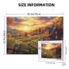 BEAROWL Sunset Farm Sheep1000 Pcs Wooden Jigsaw Puzzles for Adults,Ulet Your Imagination Run WildHoliday Time Entertainment GamesChallenge to YourselfHands-On Assembly Home Dcor Wall Art view 4