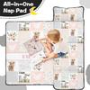 Personalized Toddler Nap Mat with Name Custom Cute HighlandCowBag Sleeping Bag with Pillow & Blanket for Gitls Boys Ideal Slumber Bags for Daycare, Preschool & Kindergarten view 3