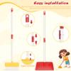 Kids Cleaning Toy Set Toddlers Broom Dust Pan Set for Housekeeping Pretend Play Cleaning Set, Cleaning Toys Gift for Toddlers Girls Boys Age 3-6 Years Old (6PCS - Red Set) view 4