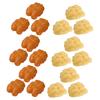 YARNOW 18pcs Realistic Fake Walnut Kernels Decorative Nuts for Home Kitchen Parties Photography view 1