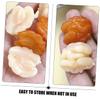 YARNOW 18pcs Realistic Fake Walnut Kernels Decorative Nuts for Home Kitchen Parties Photography view 3