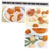 YARNOW 18pcs Realistic Fake Walnut Kernels Decorative Nuts for Home Kitchen Parties Photography view 4