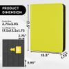 1000+ Pockets Trading Card Binder, Premium 16 Pocket Card Binder, Ringless Side Loading Collection Album Holder Folders for MTG, TCG, Game Cards & Sports Cards (Yellow) view 3