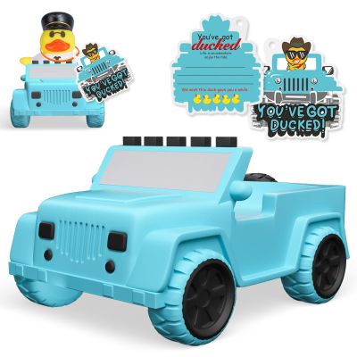 AOT Light Blue Car Rubber Ducks Most 2 in Rubber Ducks,Car Dashboard Decorations Accessory Party Favor