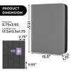 1000+ Pockets Trading Card Binder, Premium 16 Pocket Card Binder, Ringless Side Loading Collection Album Holder Folders for MTG, TCG, Game Cards & Sports Cards (Grey) view 3