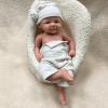 17" Realistic Reborn Baby Dolls Silicone Full Body, 43CM Real Life Flexible Newborn Girl Babies Doll Unpainted DIY Blank (Unpainted, Tan) view 2