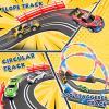 Slot Car Race Track Sets with 4 Slot Cars, 2 in 1 Electric Race Car Track Include Slope Circular Overpass Track, Dual Racing Game Featuring Flash Tracks, Gifts Toys for Boys Kids Age 6 7 8-12 view 4