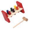 KOMBIUDA 1set Wooden Hammer Toy for Toddlers Recognition Pounding Bench Mallet Early Education Plaything to Observation and Fine Motor Skills for Interactive Learning view 1