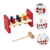 KOMBIUDA 1set Wooden Hammer Toy for Toddlers Recognition Pounding Bench Mallet Early Education Plaything to Observation and Fine Motor Skills for Interactive Learning view 4