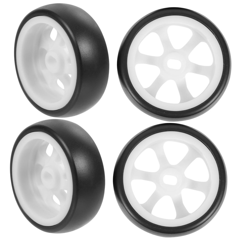 BESPORTBLE 4Pcs Racing Car Wheel Car Accessories for Models Easy Installation for Cognitive Play