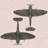 1:72 Scale Die-Cast Airplanes Spitfire Fighter Jet Model Bomber Fighter Attack Plane Military Model Plane Collection Plane for Gifts view 3