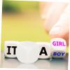 BESPORTBLE 20pcs Printable Blank Dices Acrylic Math Teaching Supplies Smooth Corner Boys and Girls Dice Toys view 3