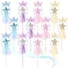 24-Piece Princess Wand And Headband Set, Colorful Glitter Fairy Wands With Sequined Crowns, Dress-Up Accessories For Parties, Birthdays, Christmas, And Cosplay view 2