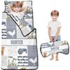 Personalized Toddler Nap Mat with Name Custom Cute HighlandCowBag Sleeping Bag with Pillow & Blanket for Gitls Boys Ideal Slumber Bags for Daycare, Preschool & Kindergarten view 1