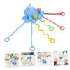 KOMBIUDA Silicone Pull String Octopus Shape Sensory Learning for Boy Girl and Bright Color Design Engaging Wind Chime Sound Random Style view 3